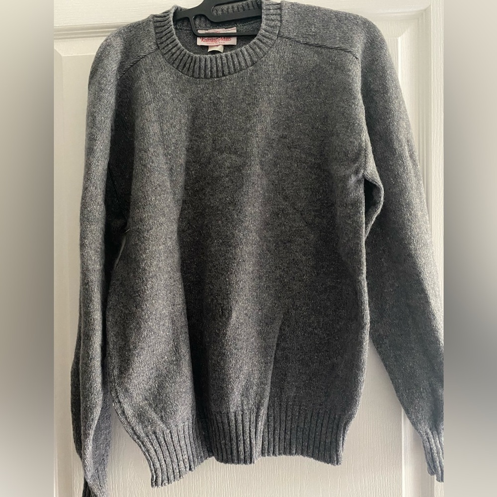 Gray Sweater by Fall River Knitting Mills Sz M